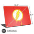 DC Comics The Flash Emblem Drip Universal Laptop 16.6in (13.4 x 9.7in) Skin